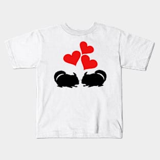 Hearts & Chinchillas Kids T-Shirt